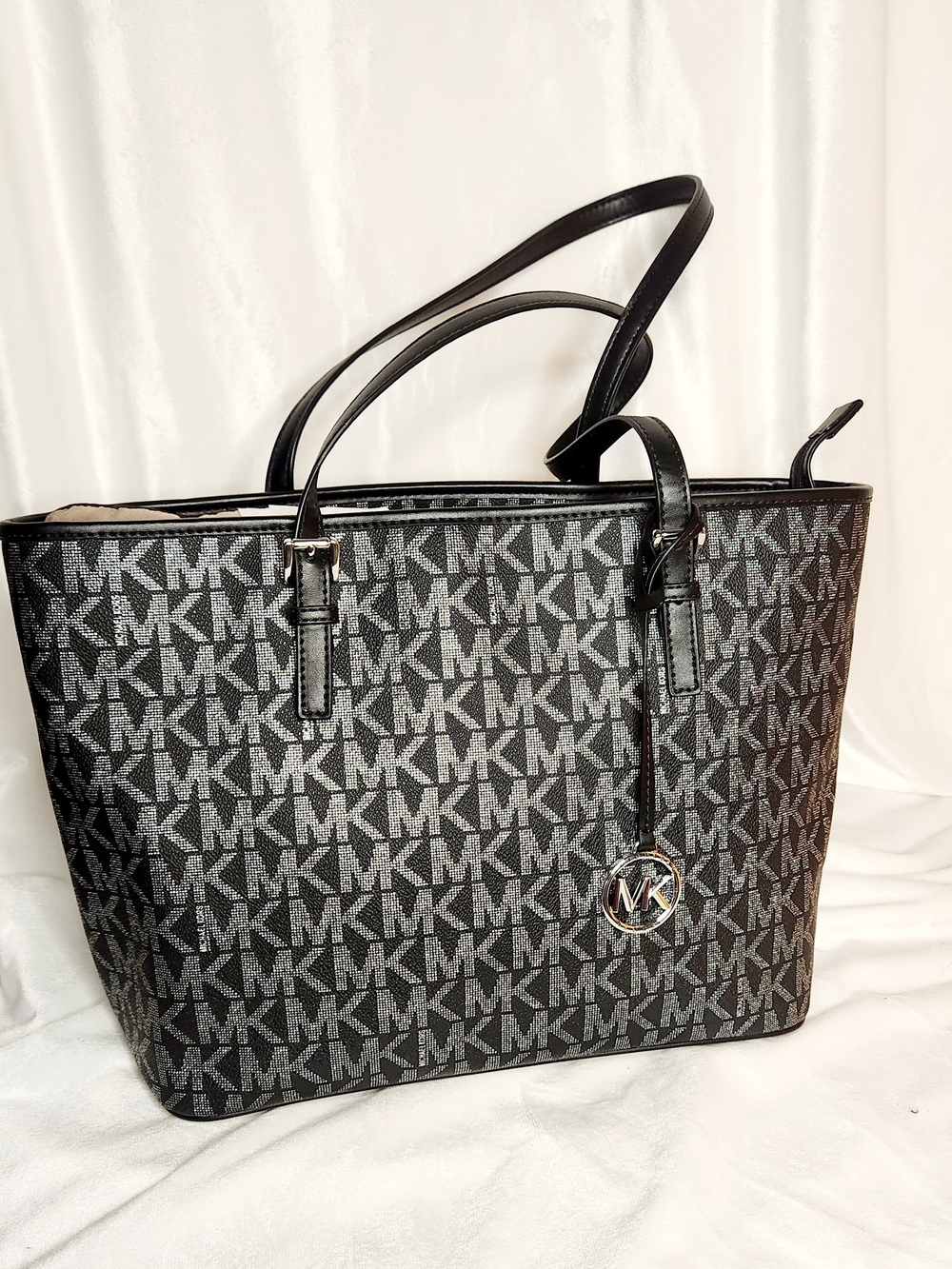 Michael Kors Black Logo Tote Bag